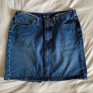 Y2K Angel’s Glittery Denim Mini—Skirt